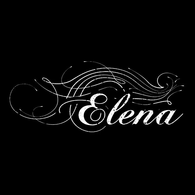 Elena décorée en blanc