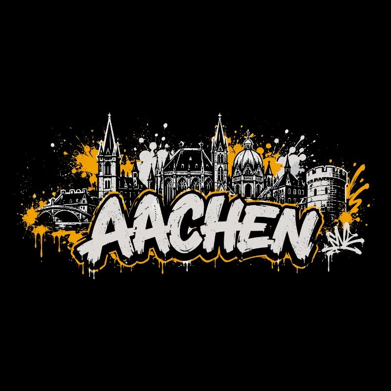 Aachen Graffiti Skyline Shirt