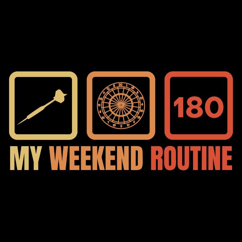 Routine du week-end des joueurs de fléchettes