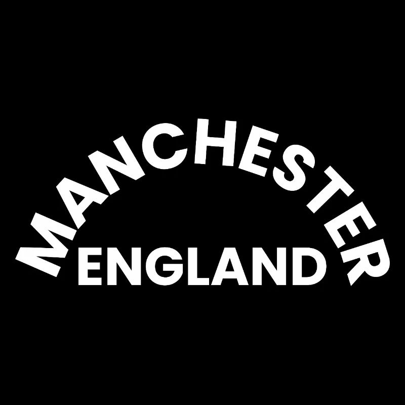 Manchester England Circle Text