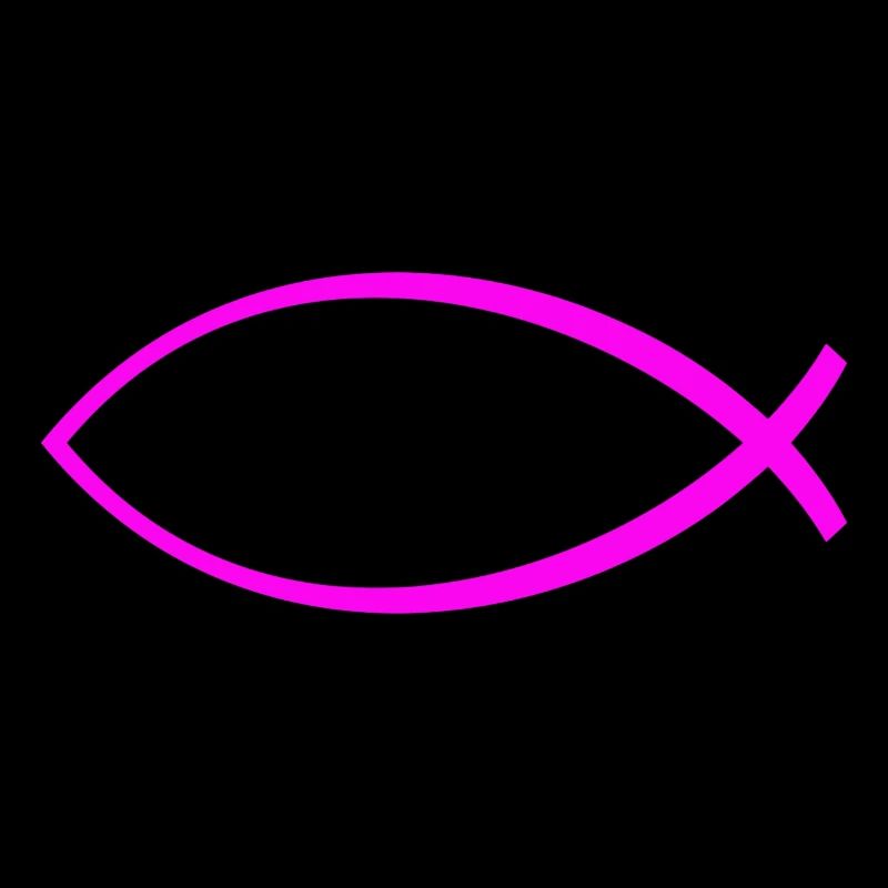 Ichtus poisson rose uni