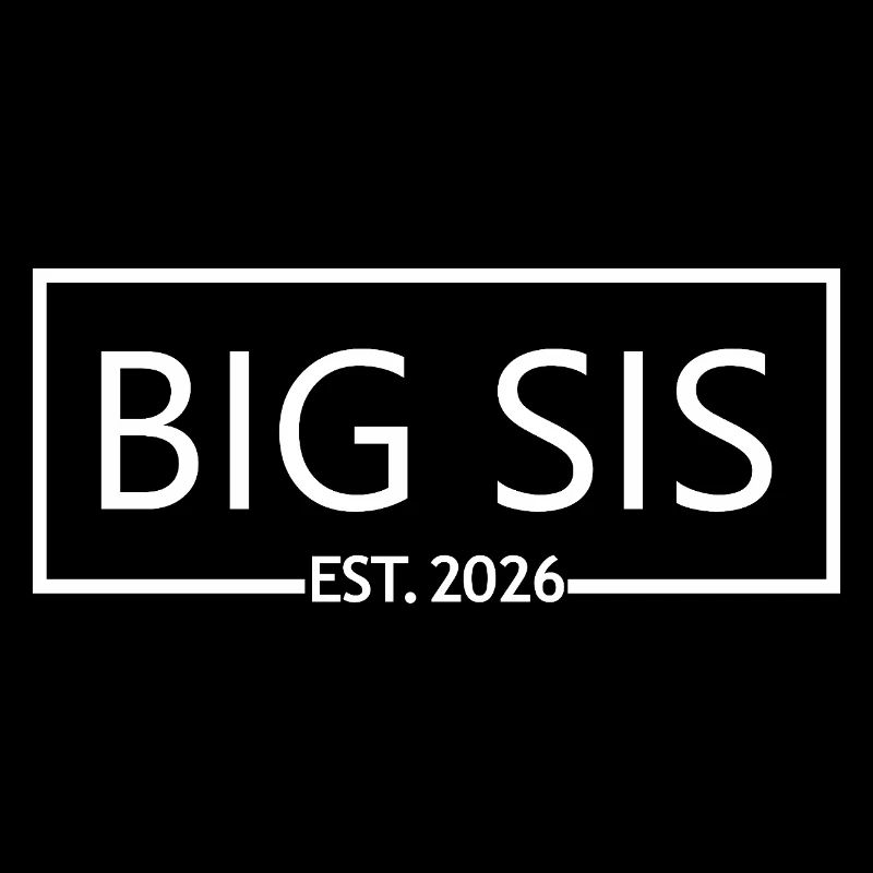 Große Schwester Est. 2026 Schwesterschwangerschaftsankündigung