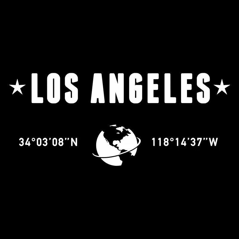 Los Angeles Coordinates Planet Earth
