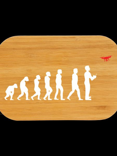 Evolution des Menschen Drohne Pilot