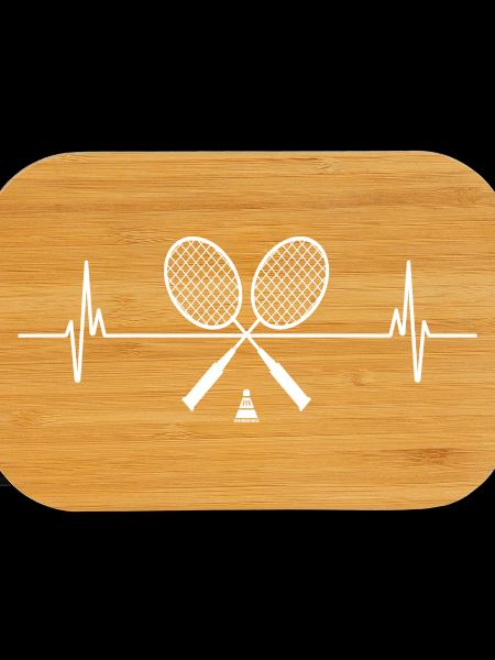 Tennis Racket Heart Rhythm Pattern