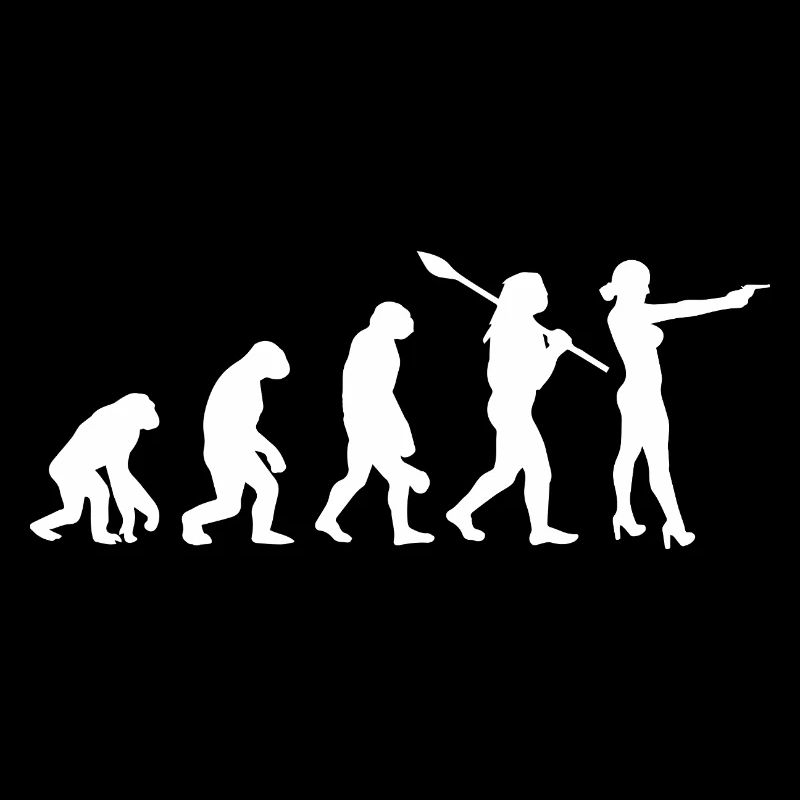 Evolution Of Man Gun Shooting Target Practice