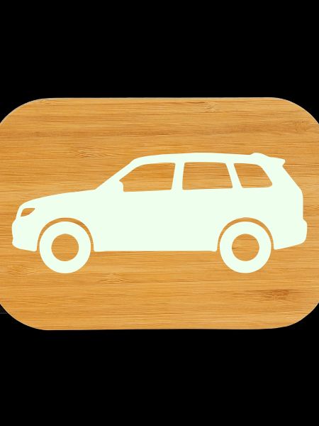 Silhouette de voiture pastel