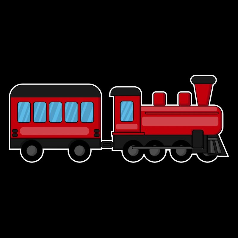 Eisenbahn, Zug, Dampflok
