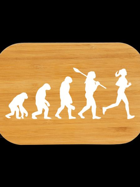 Evolution of Woman Running Silhouette