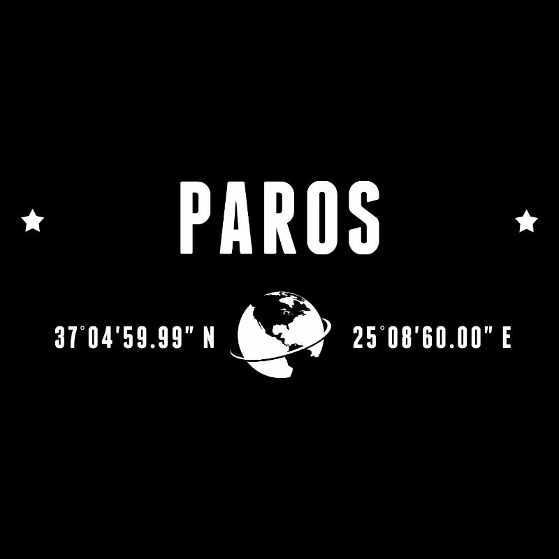 Geographical coordinates: Paros, Greece