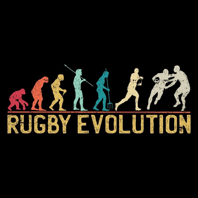 Rugby Evolution Silhouette Design