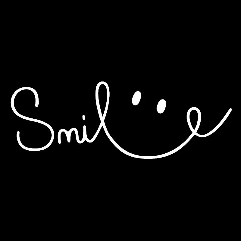 Smile Sourire Script Brush