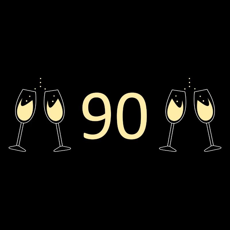 90e anniversaire 90e anniversaire 90 numéro 90 blanc