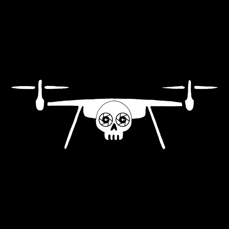 Drone tête de mort (blanc)
