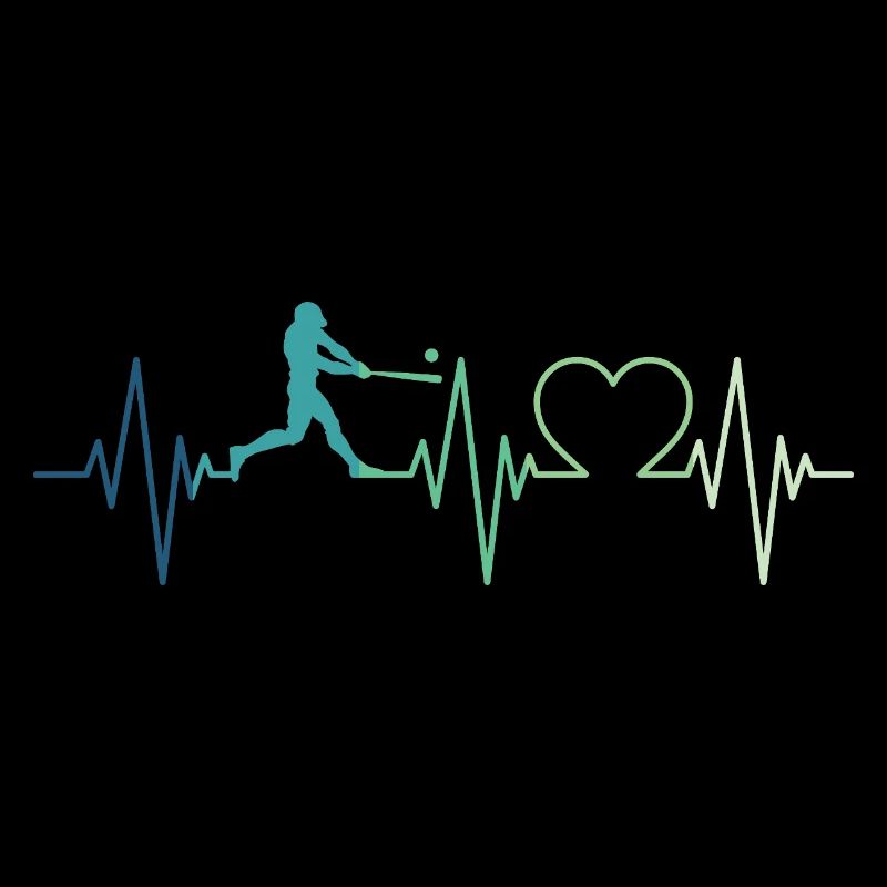 Baseball Baseball Heartbeat Baseball Player