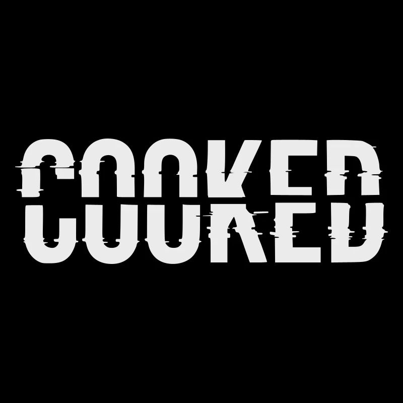 Glitch Lettering Cooked