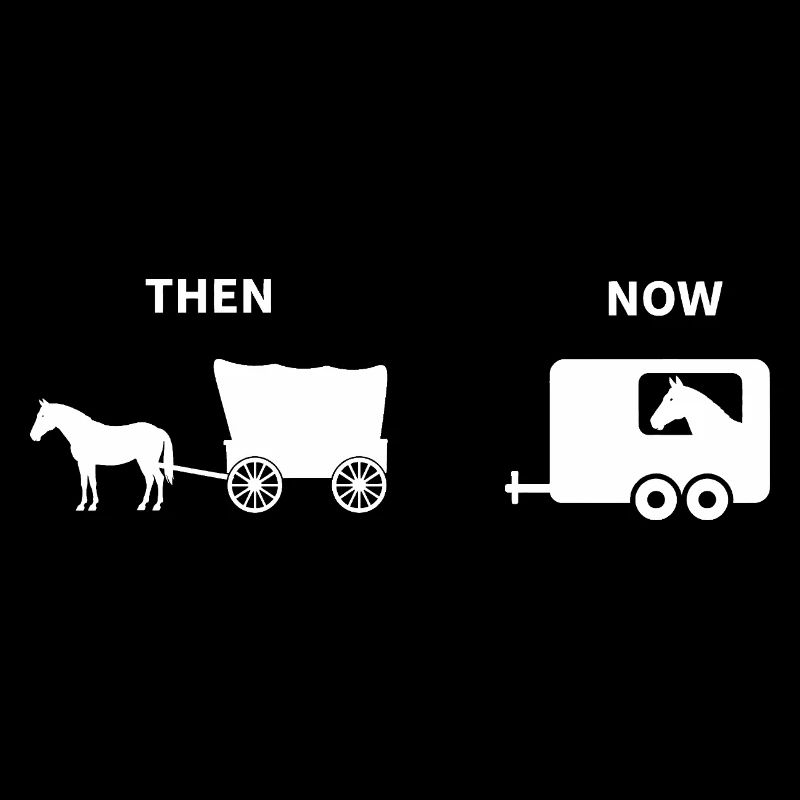 Parodie drôle de calèche de chevaux Conception historique