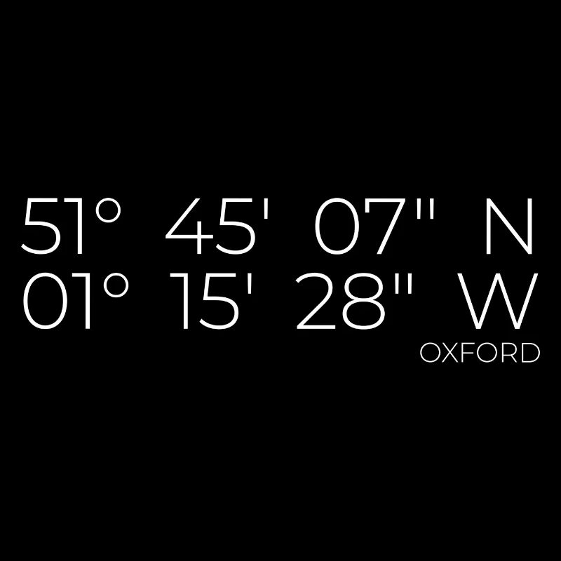 Coordinates Oxford England