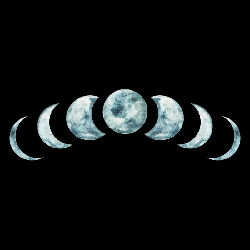 Mondphasen Mystisches Lunar Design