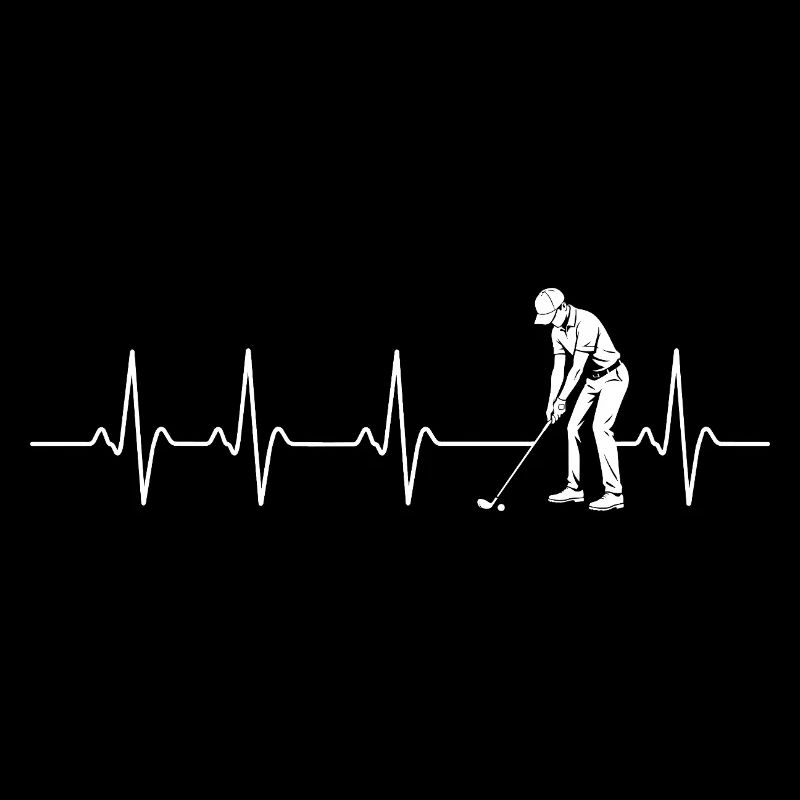 Golf Heartbeat Pulse Fairway Lover