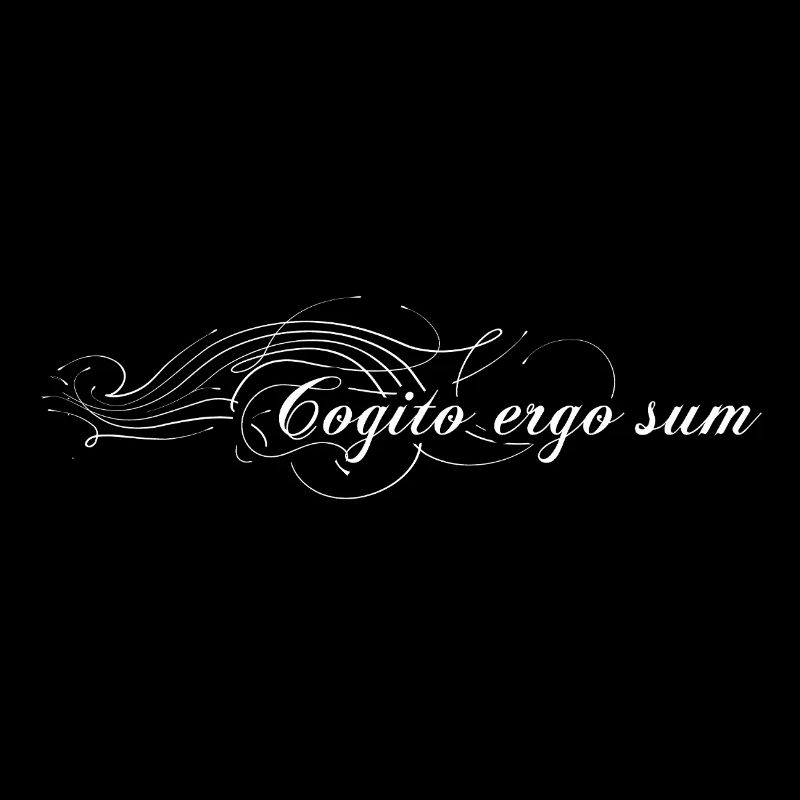 Cogito ergo sum - I think therefore I am