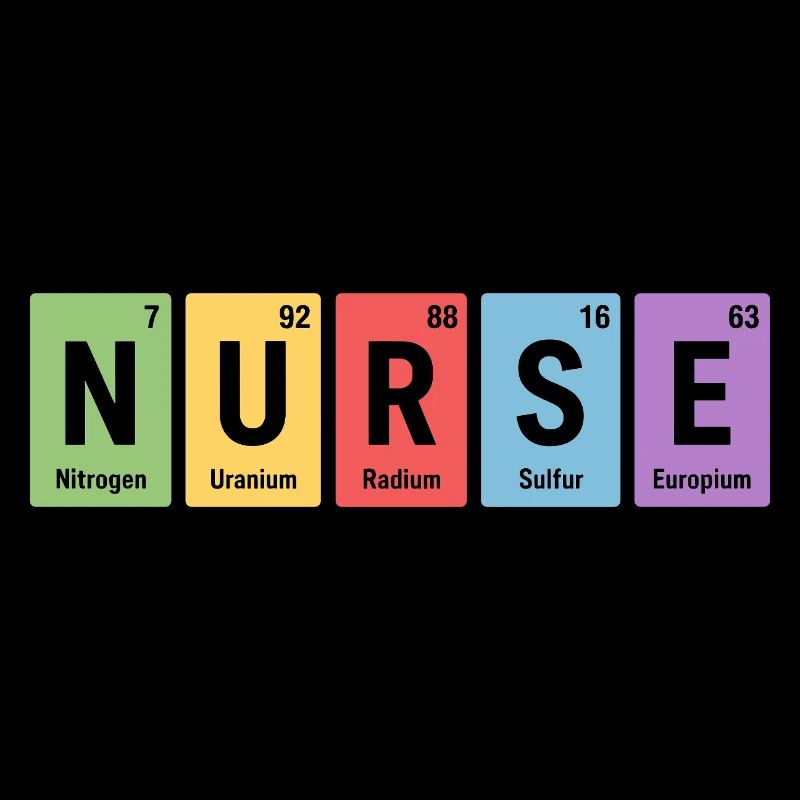 Nurse Blockdesign Elementfarben