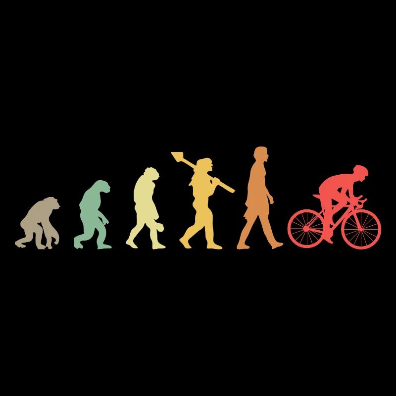 Evolution Cycling Fahrrad Rennrad Entwicklung Retr