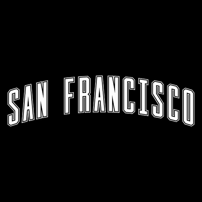 San Francisco Bogen-Schrift Design
