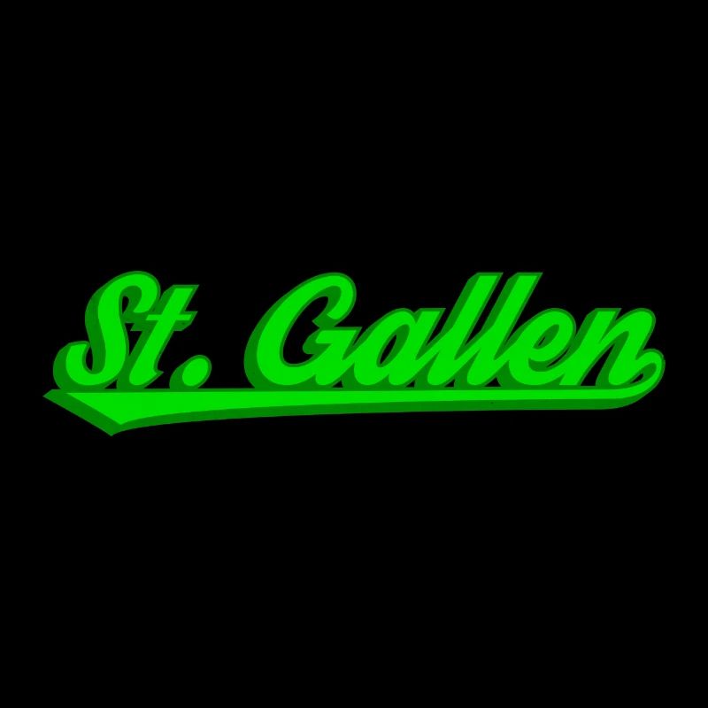 Lettrage néon de StGallen