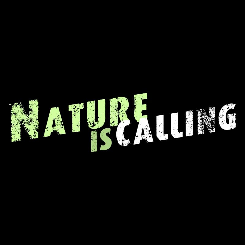 Nature is calling lettering