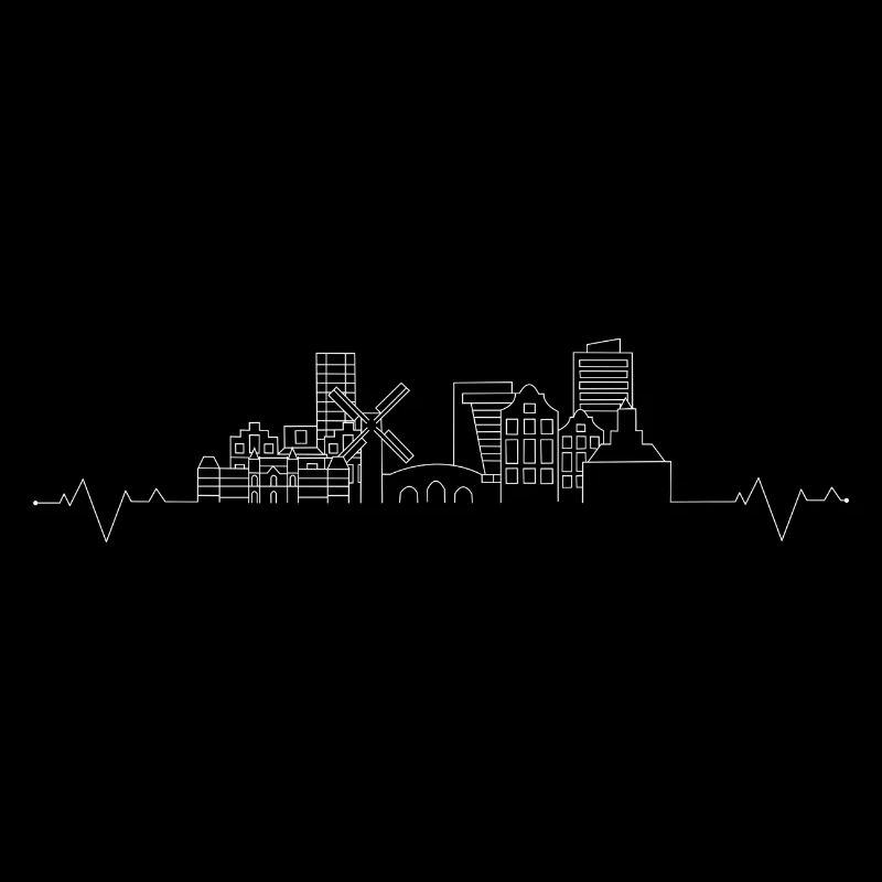 Skyline der Stadt