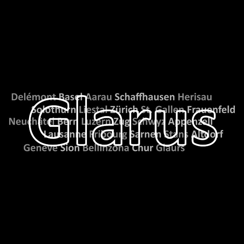 Schweizer Städte Glarus