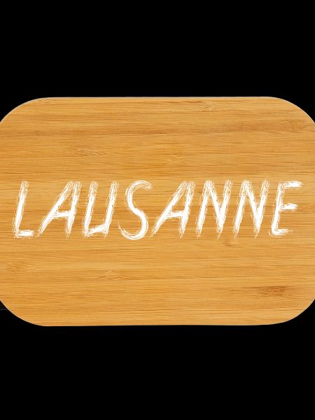 Lausanne Brush Script Emblem