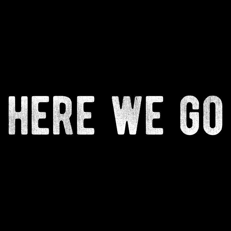 Here We Go Game Day Minimal Design