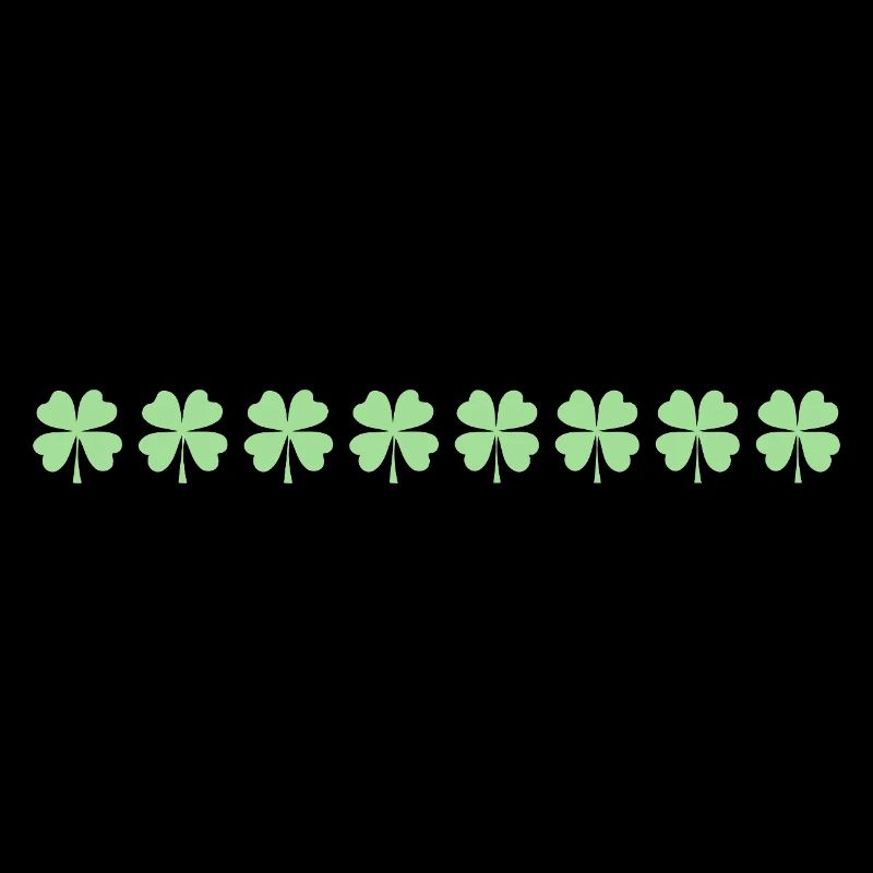 Trèfle pastel rangée