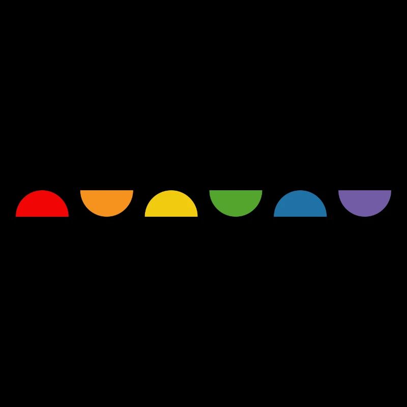 Regenbogen Halbkreis