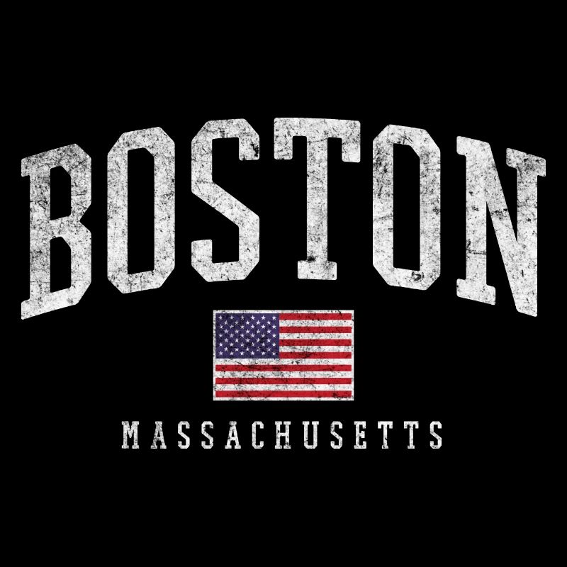 Graphique du drapeau de Boston, Massachusetts