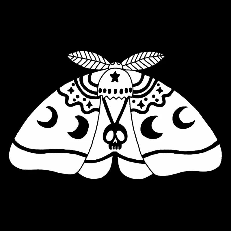 Papillon de nuit blanc