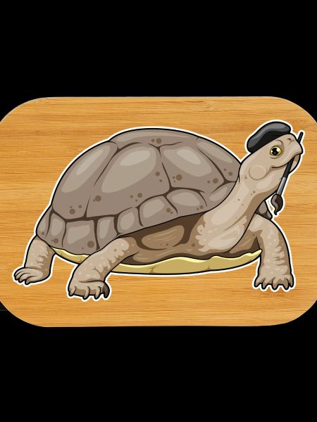 Turtle Painter Brush Painting