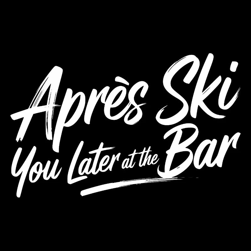 Après ski plus tard au bar