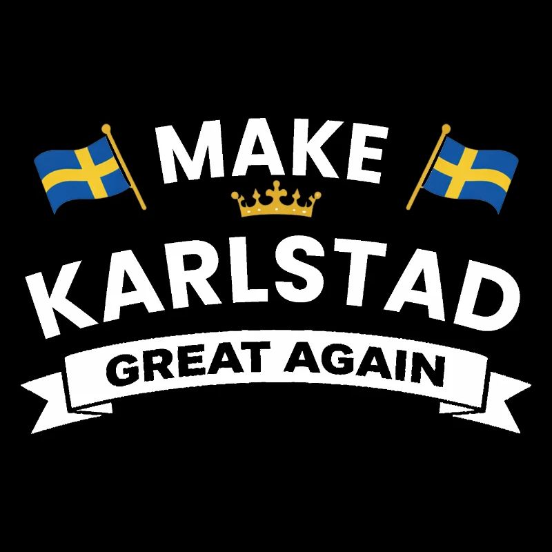 Karlstad Stor, encore une fois – drapeau et couronne