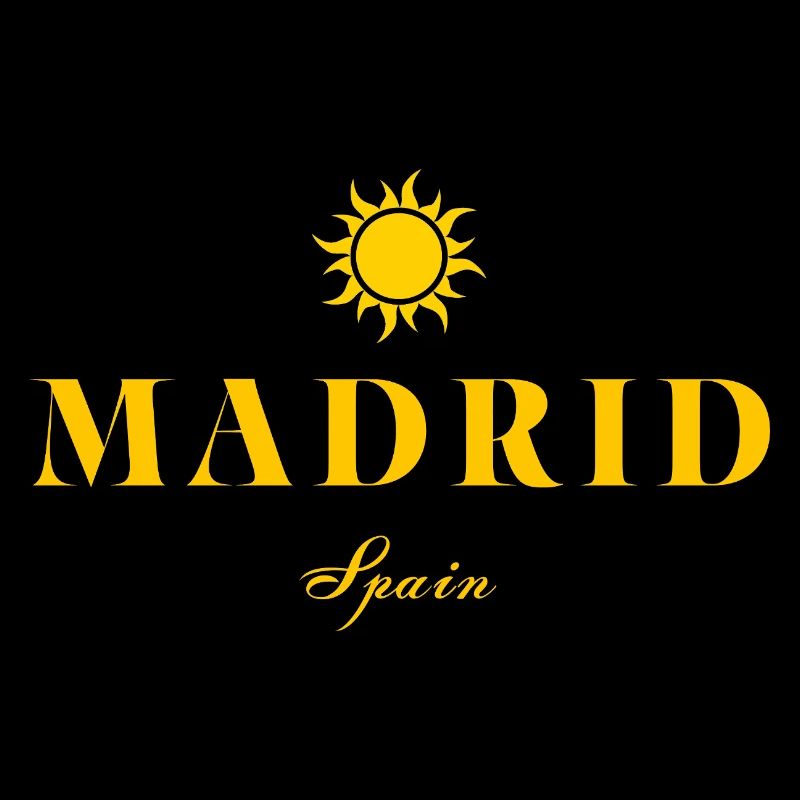 Madrid Spain Sun Emblem