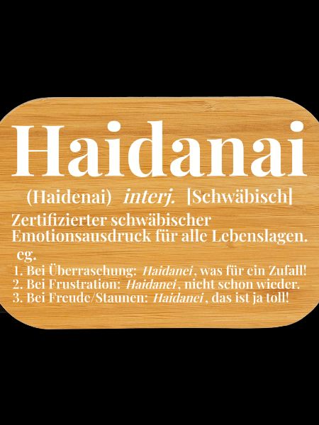 Haidanai Schwäbisch Wörterbuch Definition