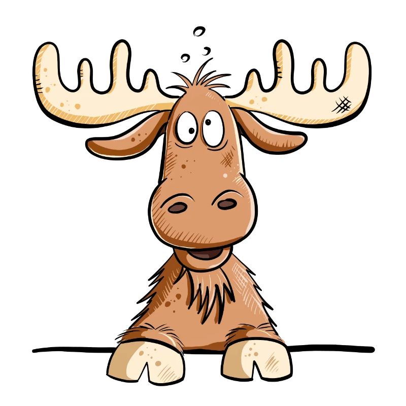 Happy Elk I Reindeer I Comic I Gift