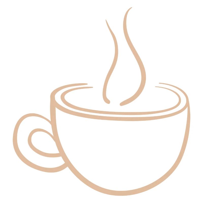 Dampfende Kaffeetasse Minimal Design