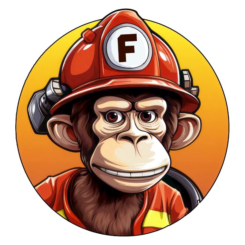 Feuerwehrmann / Affe