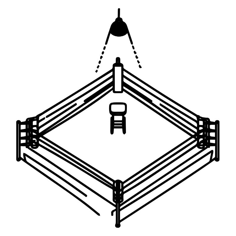Graphique de ring de boxe
