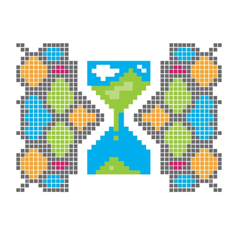 Pixel Gaming Loading – Don’t Panic Sanduhr