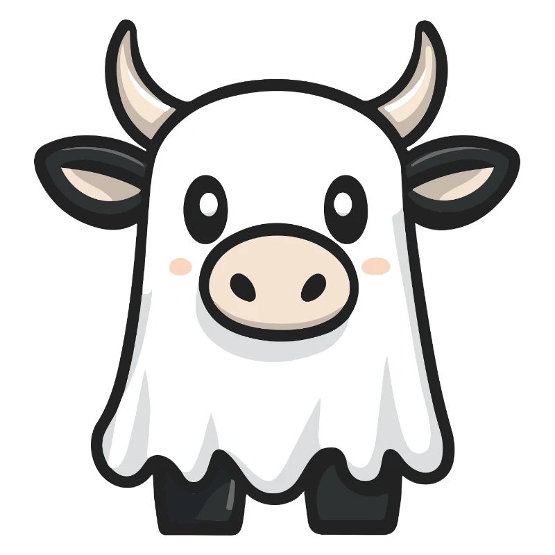 Cow Halloween Ghost