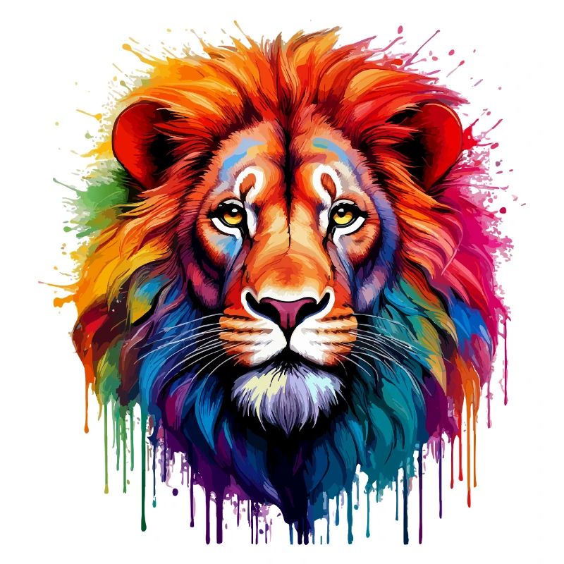 Regenbogenlöwe Kunstspritzer